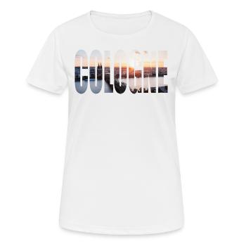 HORIZON DE COLOGNE. - T-shirt respirant Femme - blanc - Devant - AI Model Female 172 dark (172cm)