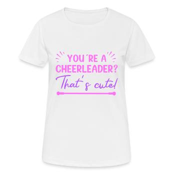 Baton Twirling Vous êtes une pom-pom girl mignonne - T-shirt respirant Femme - blanc - Devant - AI Model Female 172 dark (172cm)