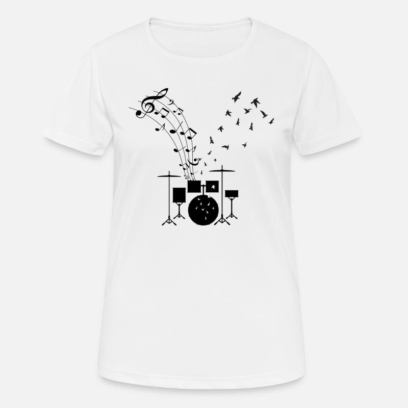 Drums Drums Drummer Drum Gift - Women's Breathable T-Shirt - white