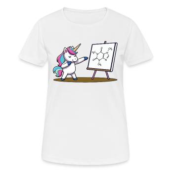 Koffein - Frauen T-Shirt atmungsaktiv - Weiß - Vorne - AI Model Female 172 dark (172cm)