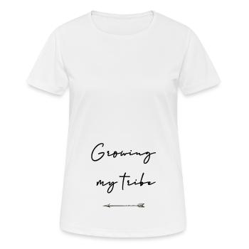 Growing my tribe - Frauen T-Shirt atmungsaktiv - Weiß - Vorne - AI Model Female 172 dark (172cm)
