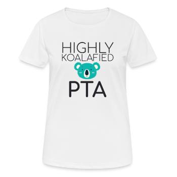 "PTA Koalafied | Apotheke" - Frauen T-Shirt atmungsaktiv - Weiß - Vorne - AI Model Female 172 dark (172cm)