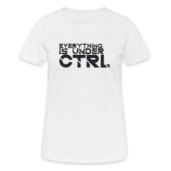 "Everything Ctrl | Computer Science" - Women's Breathable T-Shirt - white - Front - AI Model Female 172 dark (172cm)