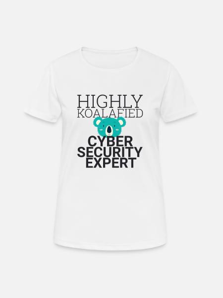 "Cybersecurity Expert Koalafied | Cybersecurity" - Frauen T-Shirt atmungsaktiv - Weiß