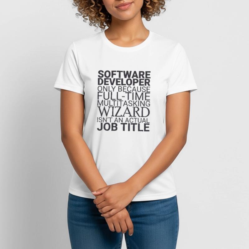 "Software Developer Wizard | Programmierer" Frauen T-Shirt atmungsaktiv