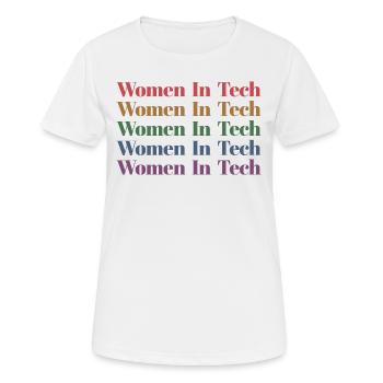 Women In Tech Software Developer Teachers Gift - T-shirt respirant Femme - blanc - Devant - AI Model Female 172 dark (172cm)