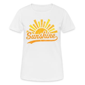 Soleil Soleil - T-shirt respirant Femme - blanc - Devant - AI Model Female 172 dark (172cm)