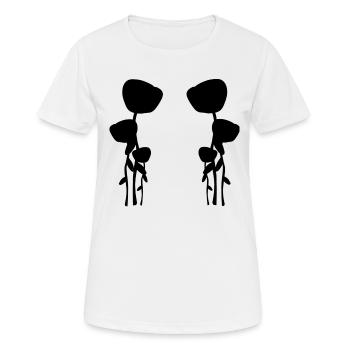 rose rosen blume pflanze - Frauen T-Shirt atmungsaktiv - Weiß - Vorne - AI Model Female 172 dark (172cm)