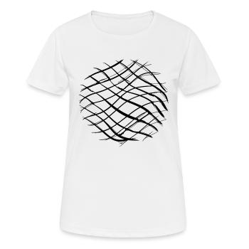 kreuze muster kreuz kreis - Frauen T-Shirt atmungsaktiv - Weiß - Vorne - AI Model Female 172 dark (172cm)