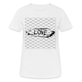 kreuze muster kreuz liebe - Frauen T-Shirt atmungsaktiv - Weiß - Vorne - AI Model Female 172 dark (172cm)