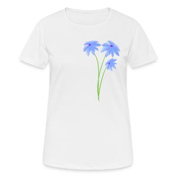 Plant purple flowers plants - Women's Breathable T-Shirt - white - Front - AI Model Female 172 dark (172cm)