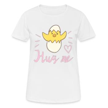 Hug Me Bird Chick Animal Love - T-shirt respirant Femme - blanc - Devant - AI Model Female 172 dark (172cm)