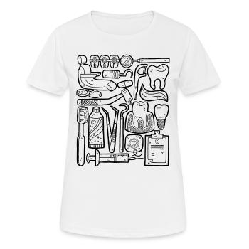 Zahnarzt - Frauen T-Shirt atmungsaktiv - Weiß - Vorne - AI Model Female 172 dark (172cm)