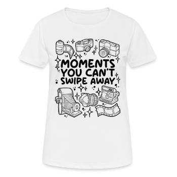 Moments You Can't Swipe Away – Analogue Photography - Women's Breathable T-Shirt - white - Front - AI Model Female 172 dark (172cm)