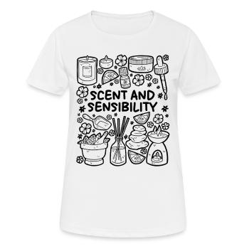 Scent and Sensibility – Aromatherapy - Women's Breathable T-Shirt - white - Front - AI Model Female 172 dark (172cm)