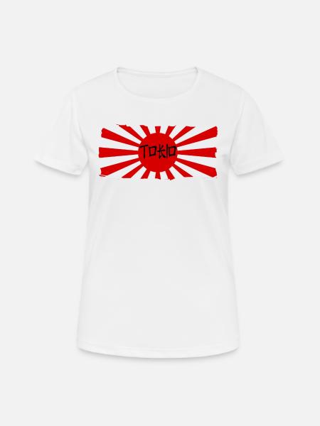 TOKIO JAPAN - Frauen T-Shirt atmungsaktiv - Weiß