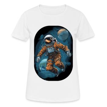 Space Man - Women's Breathable T-Shirt - white - Front - AI Model Female 172 dark (172cm)