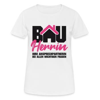 Client Contact person for important questions - Women's Breathable T-Shirt - white - Front - AI Model Female 172 dark (172cm)
