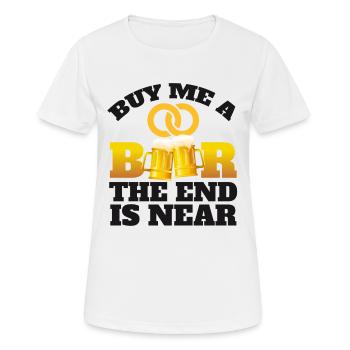 Junggesellenabschied lustiger Spruch - Frauen T-Shirt atmungsaktiv - Weiß - Vorne - AI Model Female 172 dark (172cm)