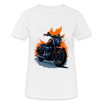 Classic motorcycle - Women's Breathable T-Shirt - white - Front - AI Model Female 172 dark (172cm)