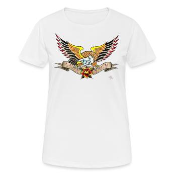 Lèche moi - T-shirt respirant Femme - blanc - Devant - AI Model Female 172 dark (172cm)