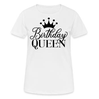Birthday Queen Women Birthday Party Gift - Women's Breathable T-Shirt - white - Front - AI Model Female 172 dark (172cm)