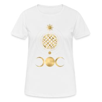 Tarot card occult astrology gothic esoteric - Women's Breathable T-Shirt - white - Front - AI Model Female 172 dark (172cm)