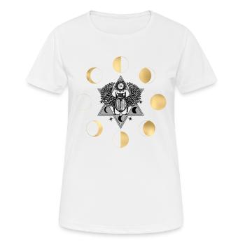 Tarot card occult astrology gothic esoteric - Women's Breathable T-Shirt - white - Front - AI Model Female 172 dark (172cm)