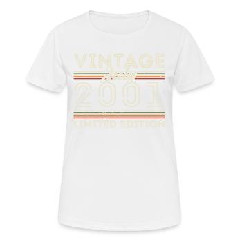 Juli 2001 Juli Geburtstagsgeschenk Juli 2001 - Frauen T-Shirt atmungsaktiv - Weiß - Vorne - AI Model Female 172 dark (172cm)