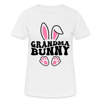 Grandma Bunny - Frauen T-Shirt atmungsaktiv - Weiß - Vorne - AI Model Female 172 dark (172cm)