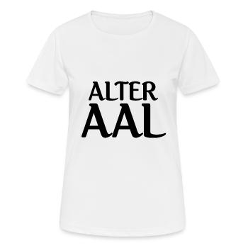 Alter Aal Angeln auf Aal Aalangeln Geschenk Aale - Frauen T-Shirt atmungsaktiv - Weiß - Vorne - AI Model Female 172 dark (172cm)