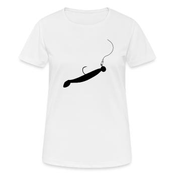 Zander Perch Pike Angler t-shirt Elbe - T-shirt respirant Femme - blanc - Devant - AI Model Female 172 dark (172cm)