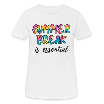 Summer Break Is Essential Teachers - T-shirt respirant Femme - blanc - Devant - AI Model Female 172 dark (172cm)