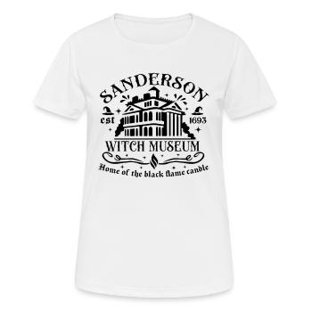 Sanderson est 1693 Witch Museum T Shirt - Frauen T-Shirt atmungsaktiv - Weiß - Vorne - AI Model Female 172 dark (172cm)
