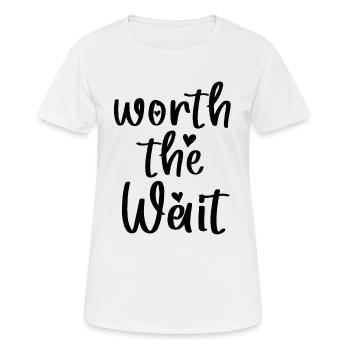Worth The Wait Bodysuit - T-shirt respirant Femme - blanc - Devant - AI Model Female 172 dark (172cm)
