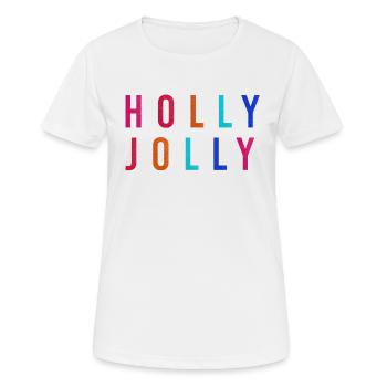 Holly Jolly Christmas Party - T-shirt respirant Femme - blanc - Devant - AI Model Female 172 dark (172cm)