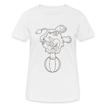 Lion Balance - Women's Breathable T-Shirt - white - Front - AI Model Female 172 dark (172cm)