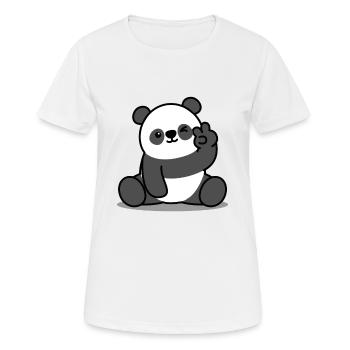 Panda Peace - T-shirt respirant Femme - blanc - Devant - AI Model Female 172 dark (172cm)