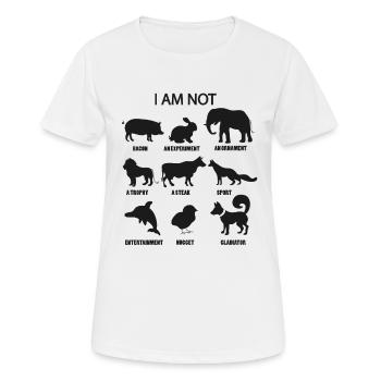 Défenseurs des animaux - T-shirt respirant Femme - blanc - Devant - AI Model Female 172 dark (172cm)