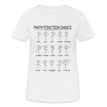 Fonctions de maths - T-shirt respirant Femme - blanc - Devant - AI Model Female 172 dark (172cm)