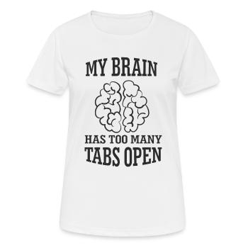 Internet Geek - Frauen T-Shirt atmungsaktiv - Weiß - Vorne - AI Model Female 172 dark (172cm)