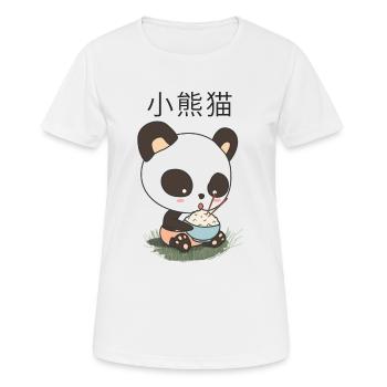Panda Rice - Women's Breathable T-Shirt - white - Front - AI Model Female 172 dark (172cm)