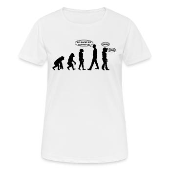 Swag Evolution - T-shirt respirant Femme - blanc - Devant - AI Model Female 172 dark (172cm)