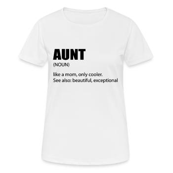 Aunt Definition - Women's Breathable T-Shirt - white - Front - AI Model Female 172 dark (172cm)