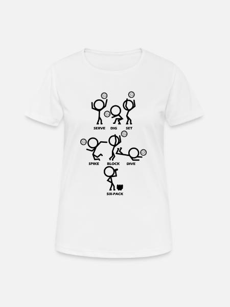 Volleyball - Women's Breathable T-Shirt - white