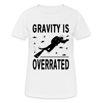 Diving gravity - Women's Breathable T-Shirt - white - Front - AI Model Female 172 dark (172cm)