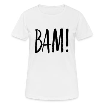BAM - T-shirt respirant Femme - blanc - Devant - AI Model Female 172 dark (172cm)