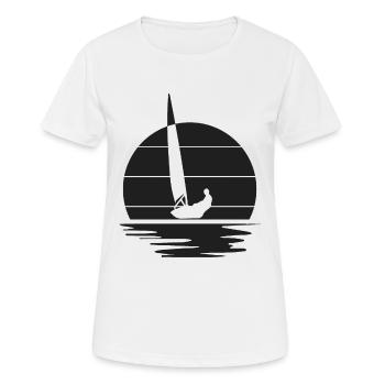 Segler Segeln - Frauen T-Shirt atmungsaktiv - Weiß - Vorne - AI Model Female 172 dark (172cm)