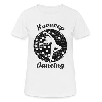 Dance further dancers - Women's Breathable T-Shirt - white - Front - AI Model Female 172 dark (172cm)