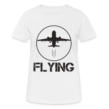 voler - T-shirt respirant Femme - blanc - Devant - AI Model Female 172 dark (172cm)